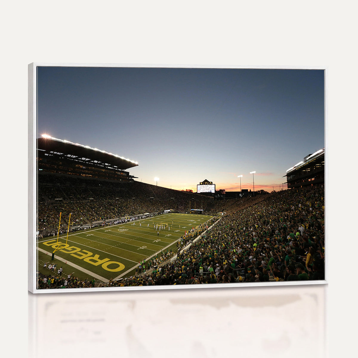 21429-MGV-CV-36X24 - Oregon Ducks Football Team Print - Eugene Autzen Stadium Wall Art Canvas Print