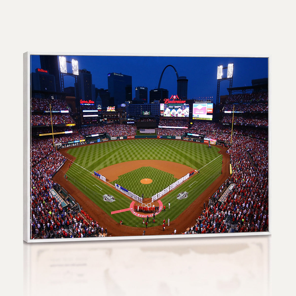 11925-MGV-CV-36X24 - St. Louis Cardinals Baseball Team Print, Busch Stadium Wall Art