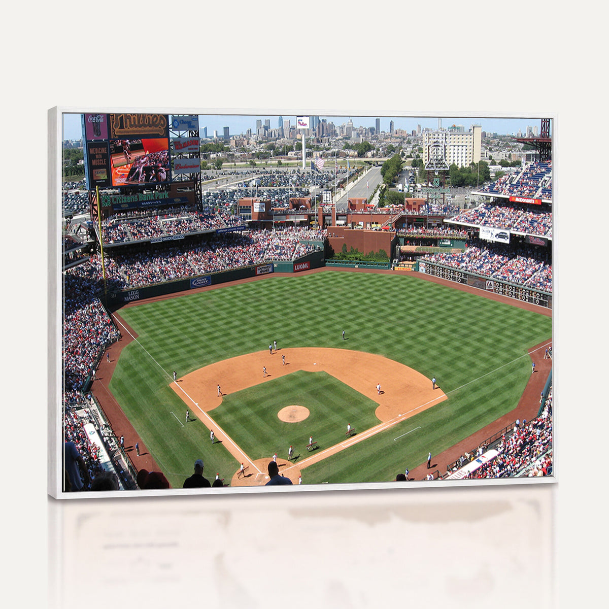 85755-MGV-CV-36X24 - Philadelphia Phillies Baseball Team Print - Philadelphia Citizens Bank Park Stadium Wall Art Canvas