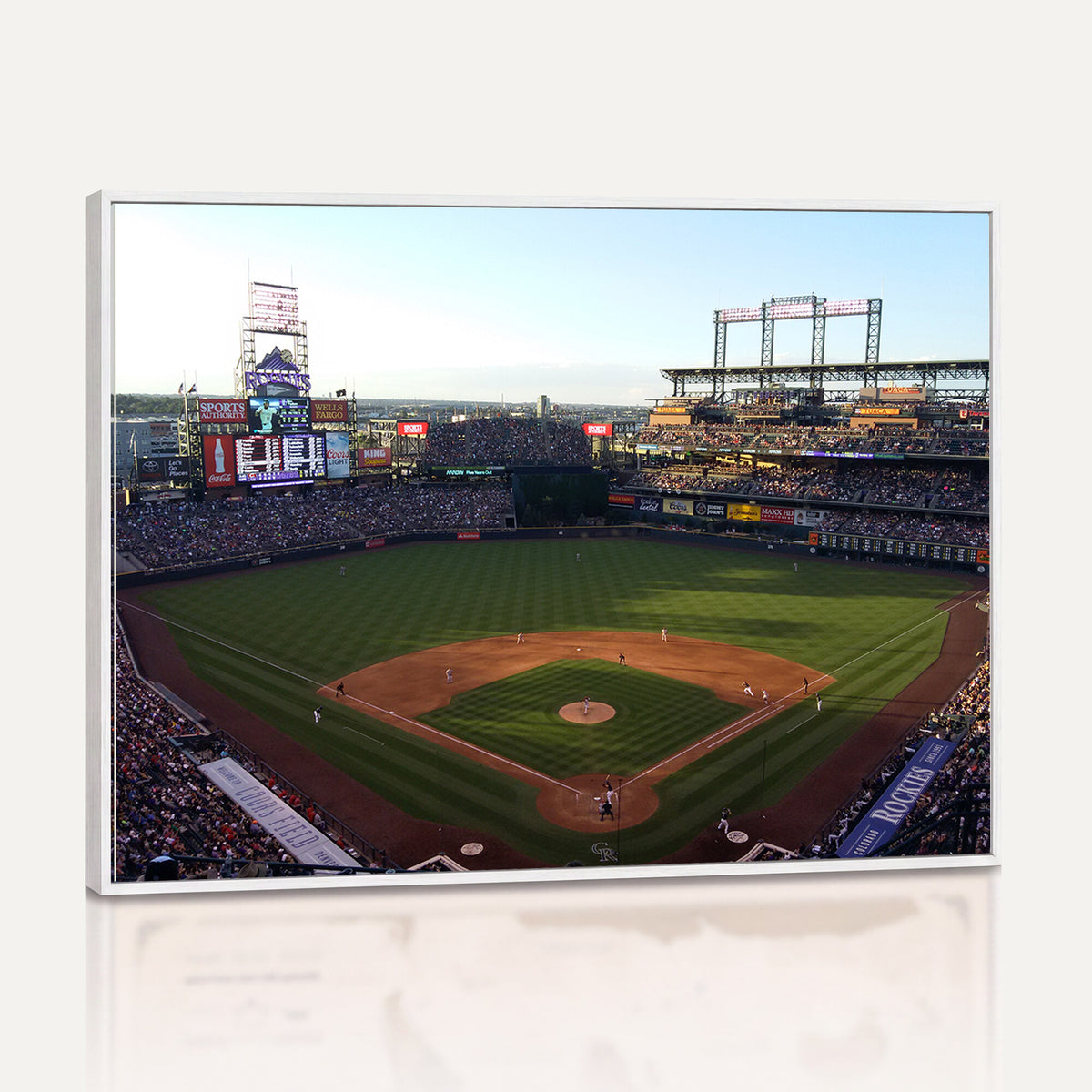 21638-MGV-CV-36X24 - Colorado Rockies Coors Field Wall Art Canvas Print, MLB Baseball Stadium