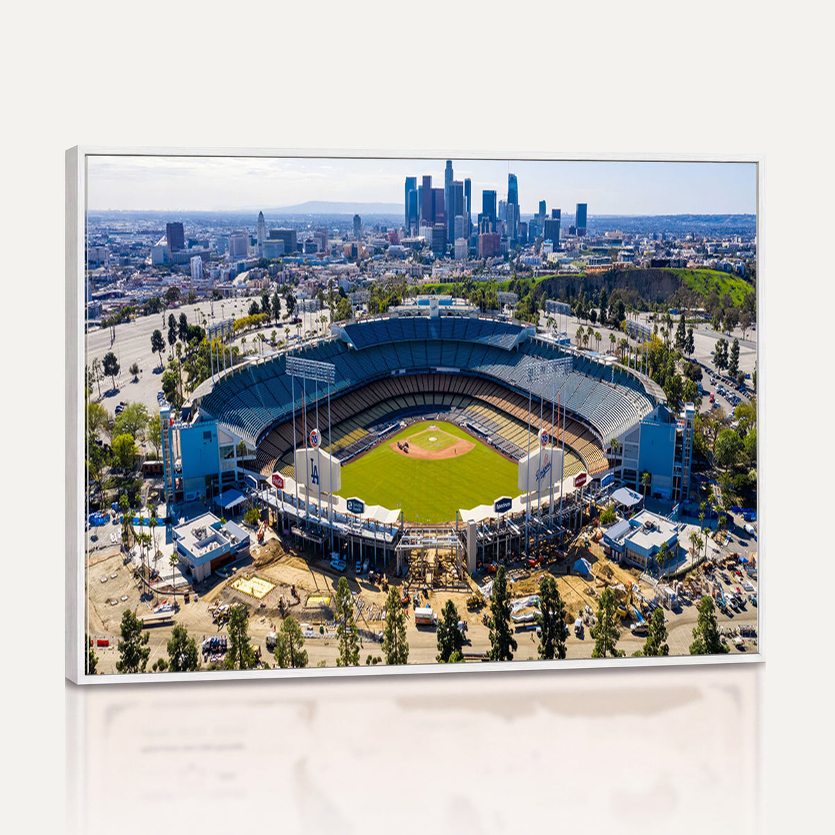 58596-MGV-CV-36X24 - Los Angeles Dodgers Dodger Stadium Wall Art Canvas Print, Extra Large Game Room Wall Decor