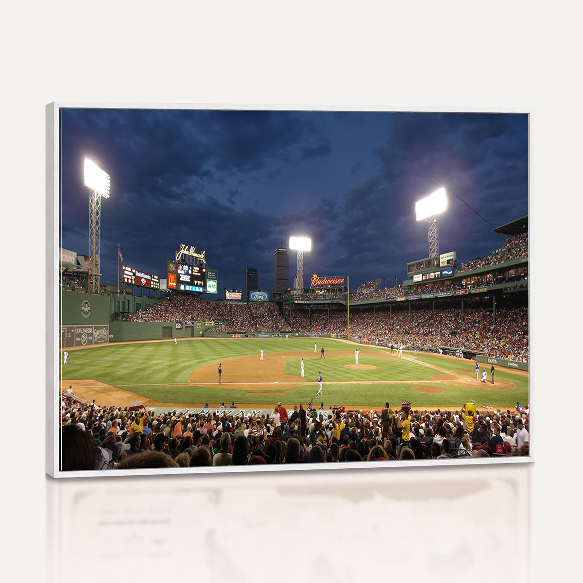 85099-MGV-CV-36X24 - Boston Red Sox Baseball Team Print Canvas, Massachusetts Fenway Park Stadium Wall Art