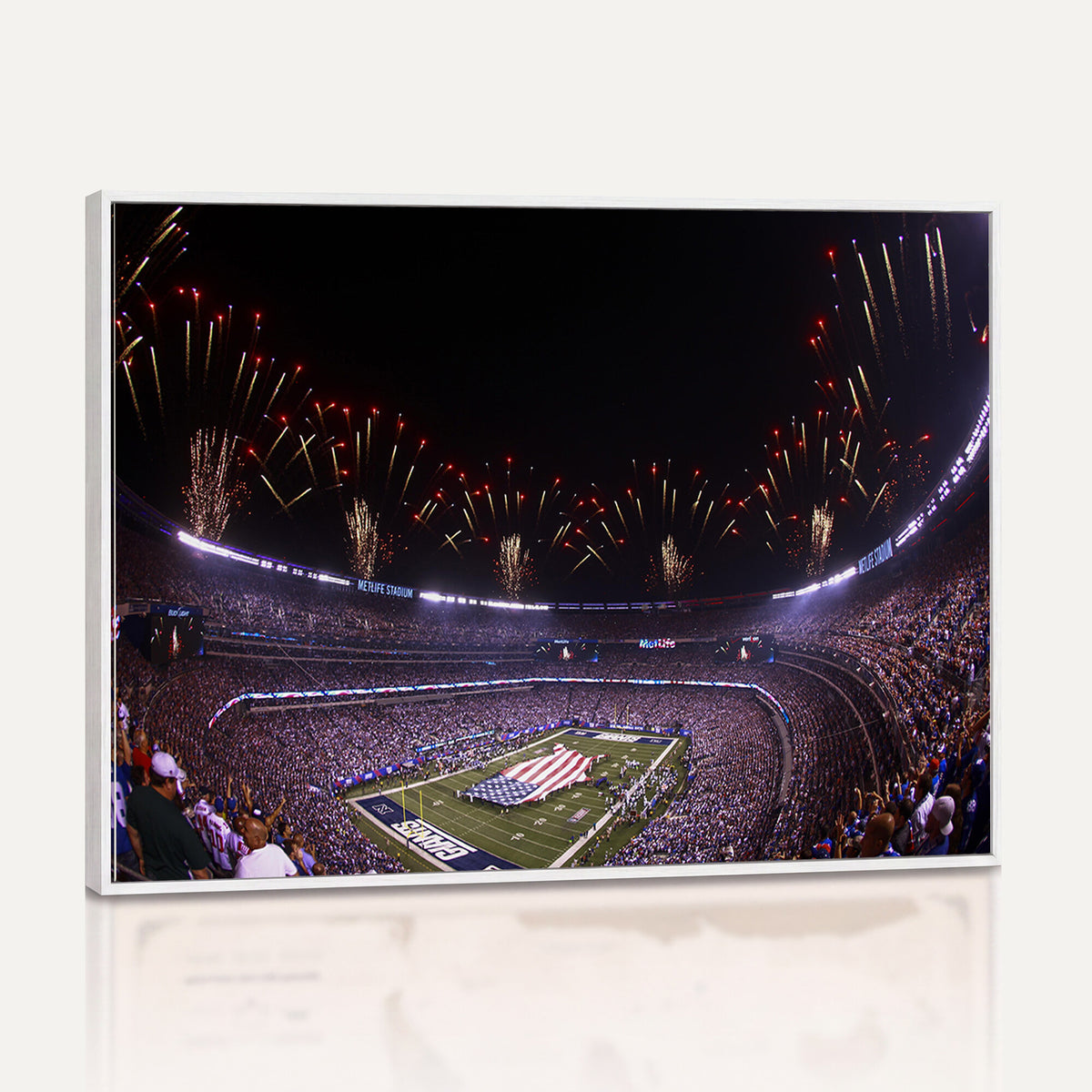 56360-MGV-CV-36X24 - New York Giants Football Team Print, East Rutherford MetLife Stadium Wall Art