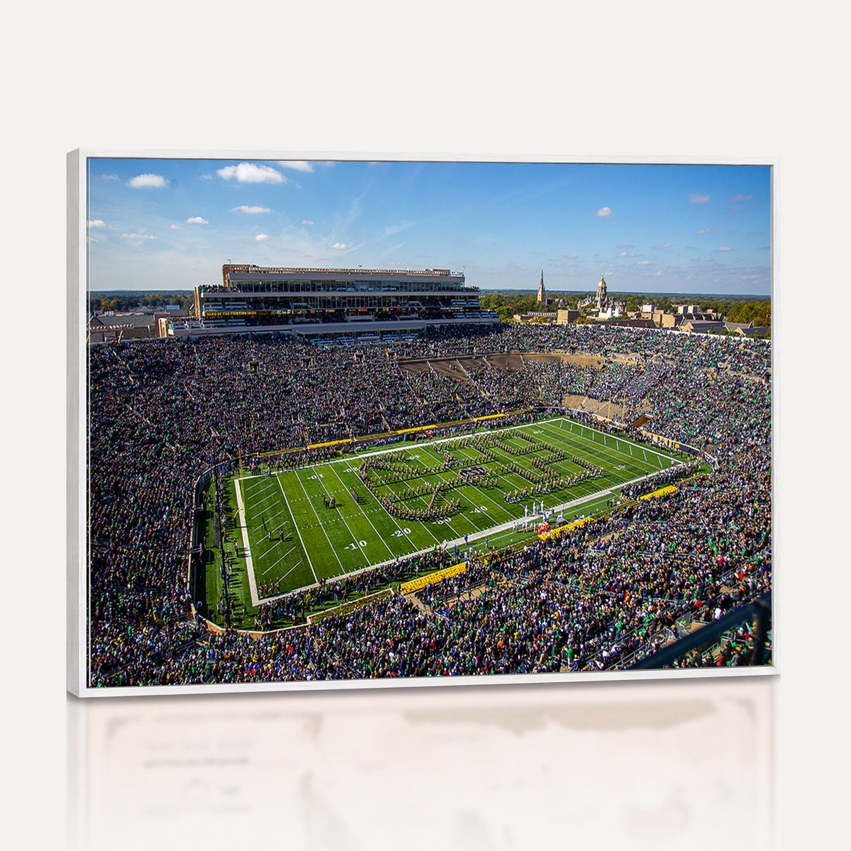 50114-MGV-CV-36X24 - Notre Dame Fighting Irish Football Team Print, Notre Dame Stadium Wall Art