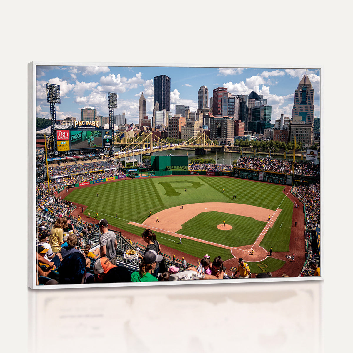 66872-MGV-CV-36X24 - Pittsburgh Pirates Baseball Team Print, PNC Park Stadium