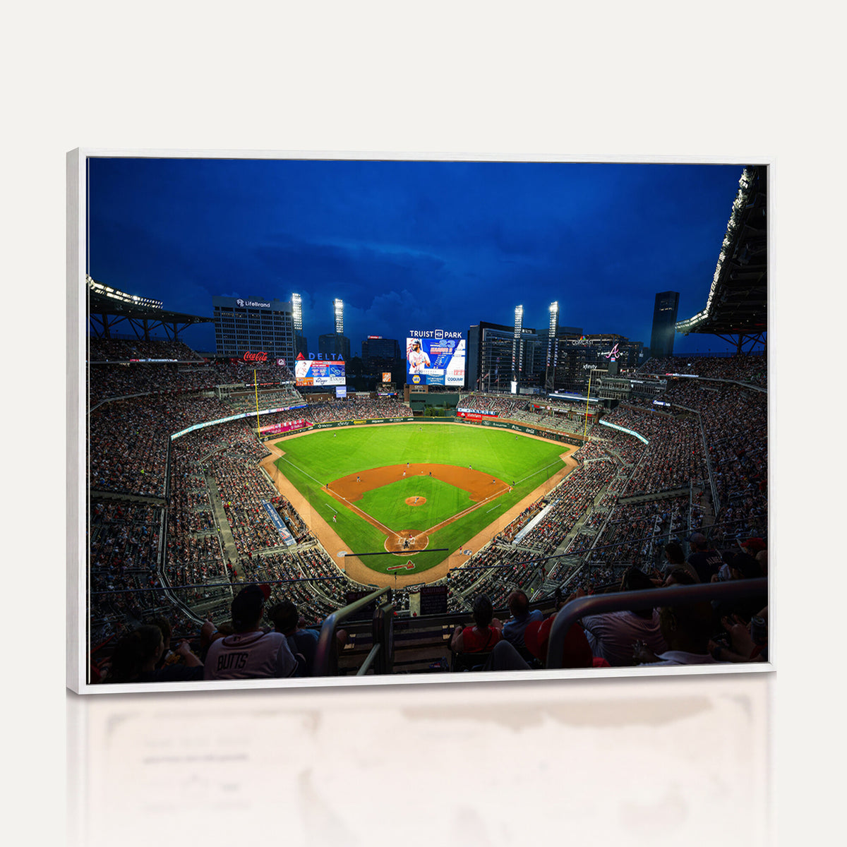 88590-MGV-CV-36X24 - Truist Park Night Game Canvas Art, Atlanta Braves Stadium