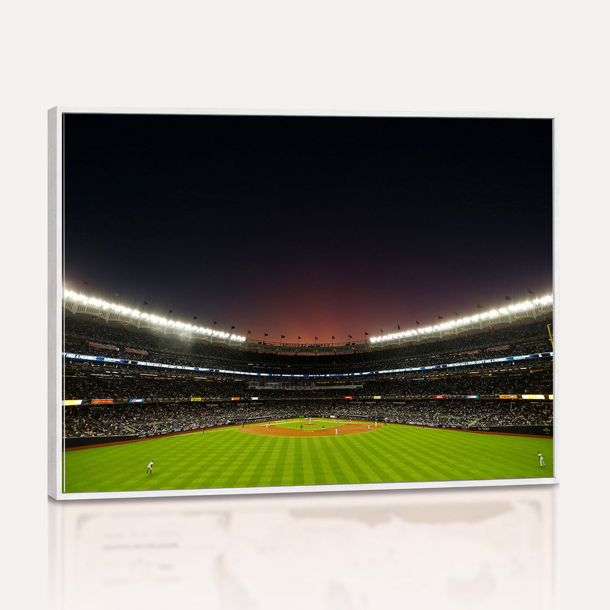 59138-MGV-CV-36X24 - Yankee Stadium Night Game Triple Canvas, New York Yankees Stadium Wall Art