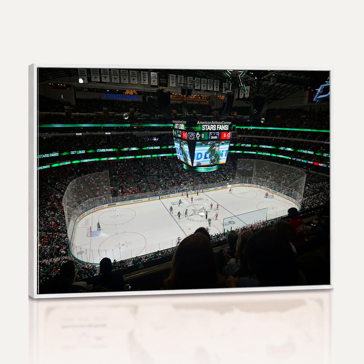 13876-MGV-CV-36X24 - American Airlines Center Dallas Stars Wall Art Canvas Print