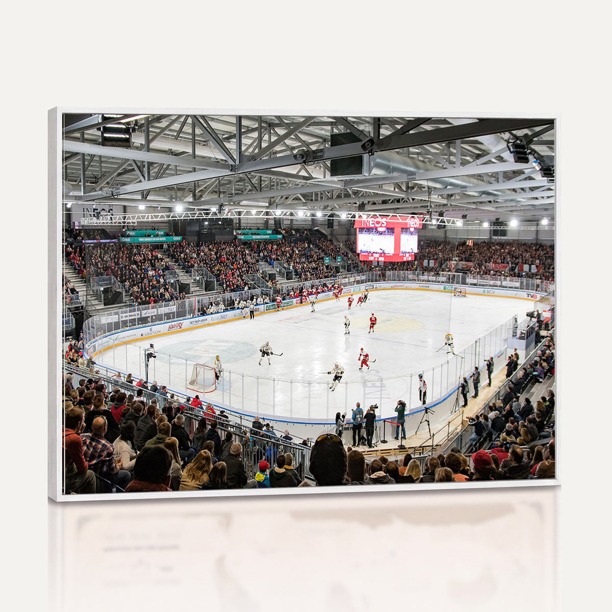 79352-MGV-CV-36X24 - Lausanne Arena Ice Hockey Stadium Wall Art Canvas Print