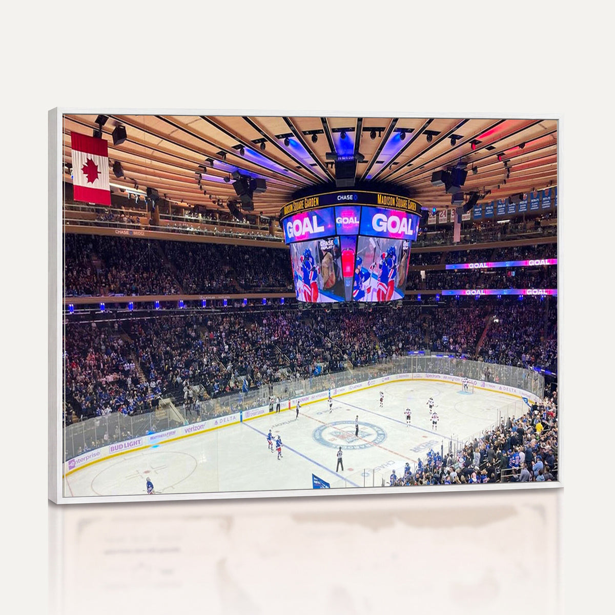 36401-MGV-CV-36X24 - Madison Square Garden New York Rangers Hockey Stadium Wall Art Canvas