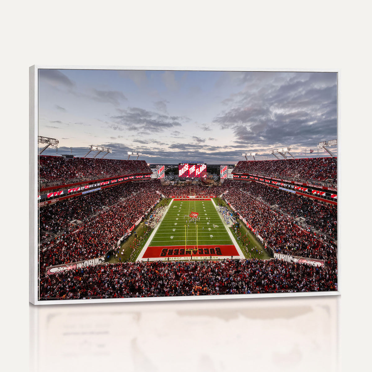 35698-MGV-CV-36X24 - Florida Tampa Raymond James Stadium Wall Art Canvas Print - NFL Football Stadium Print Canvas