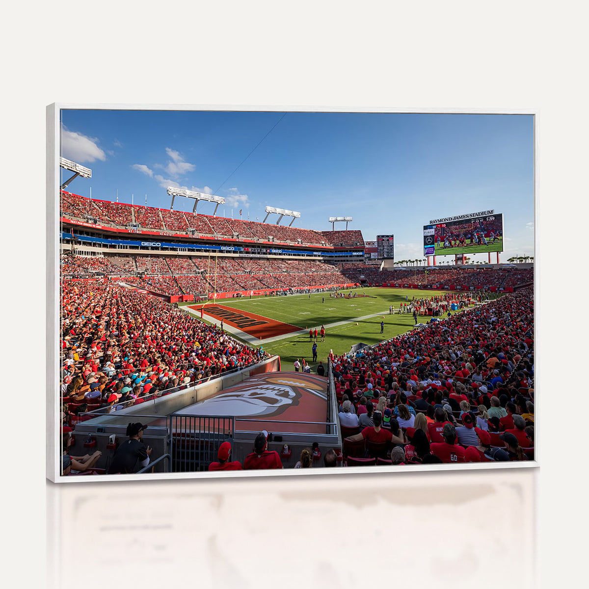 65229-MGV-CV-36X24 - Florida Tampa Raymond James Stadium Wall Art Canvas Print - NFL Football Stadium Print