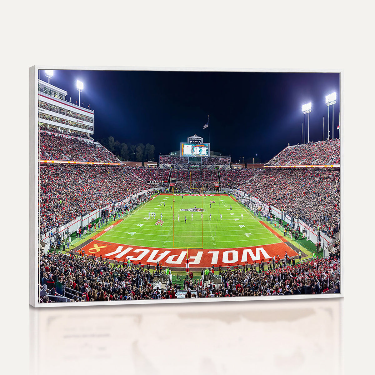 23086-MGV-CV-36X24 - NC State Wolfpack Canvas Print - Raleigh Carter-Finley Stadium Wall Art, Football Team Canvas Print