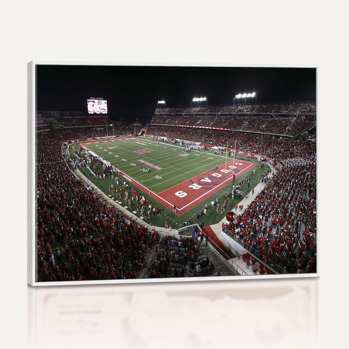 94207-MGV-CV-36X24 - Houston Cougars Football Team Print - Houston TDECU Stadium Wall Art Canvas Print