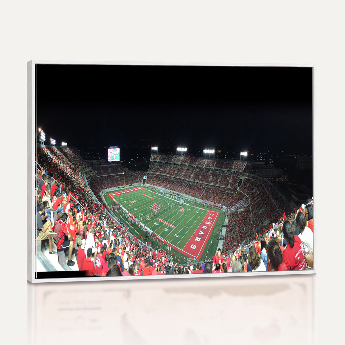 67036-MGV-CV-36X24 - Houston Cougars Football Team Print - Houston TDECU Stadium Wall Art Canvas Print