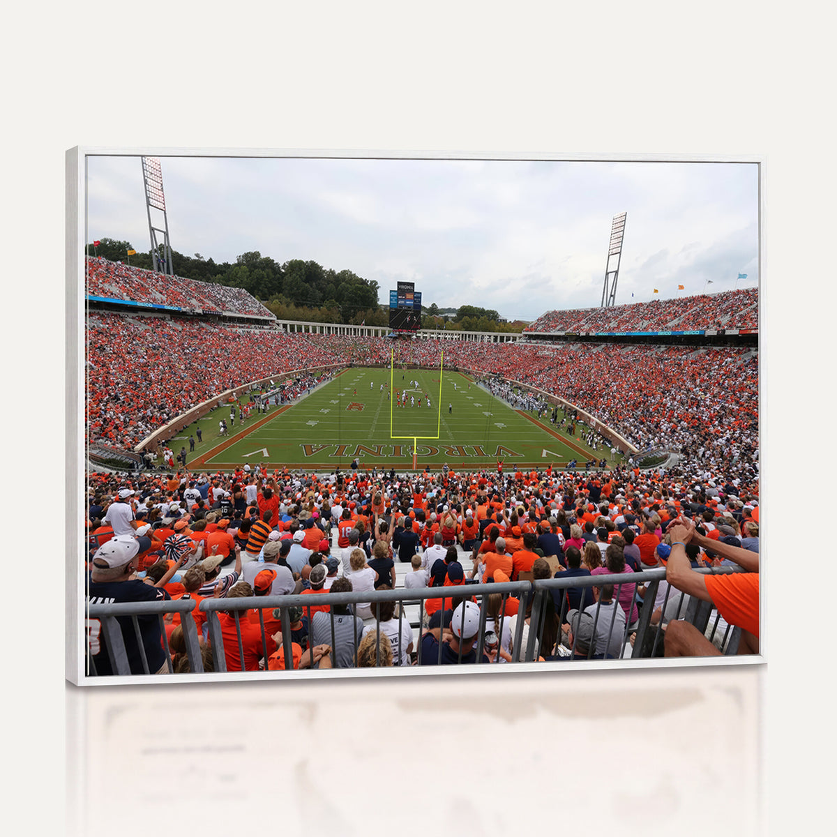 63606-MGV-CV-36X24 - Virginia Cavaliers Football Team Print, Charlottesville, Extra Large Game Room Wall Decor