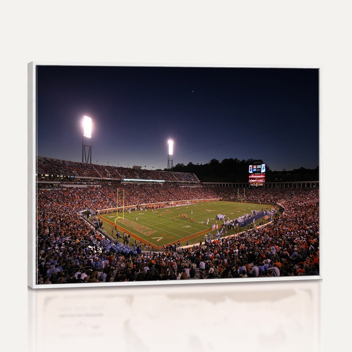 69378-MGV-CV-36X24 - Virginia Cavaliers Football Team Print - Charlottesville Scott Stadium Canvas Print Wall Art