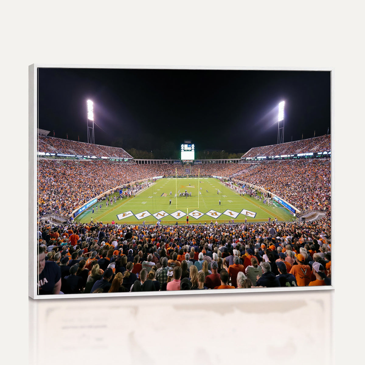 98441-MGV-CV-36X24 - Virginia Cavaliers Football Team Print - Charlottesville Scott Stadium Wall Art Canvas Print