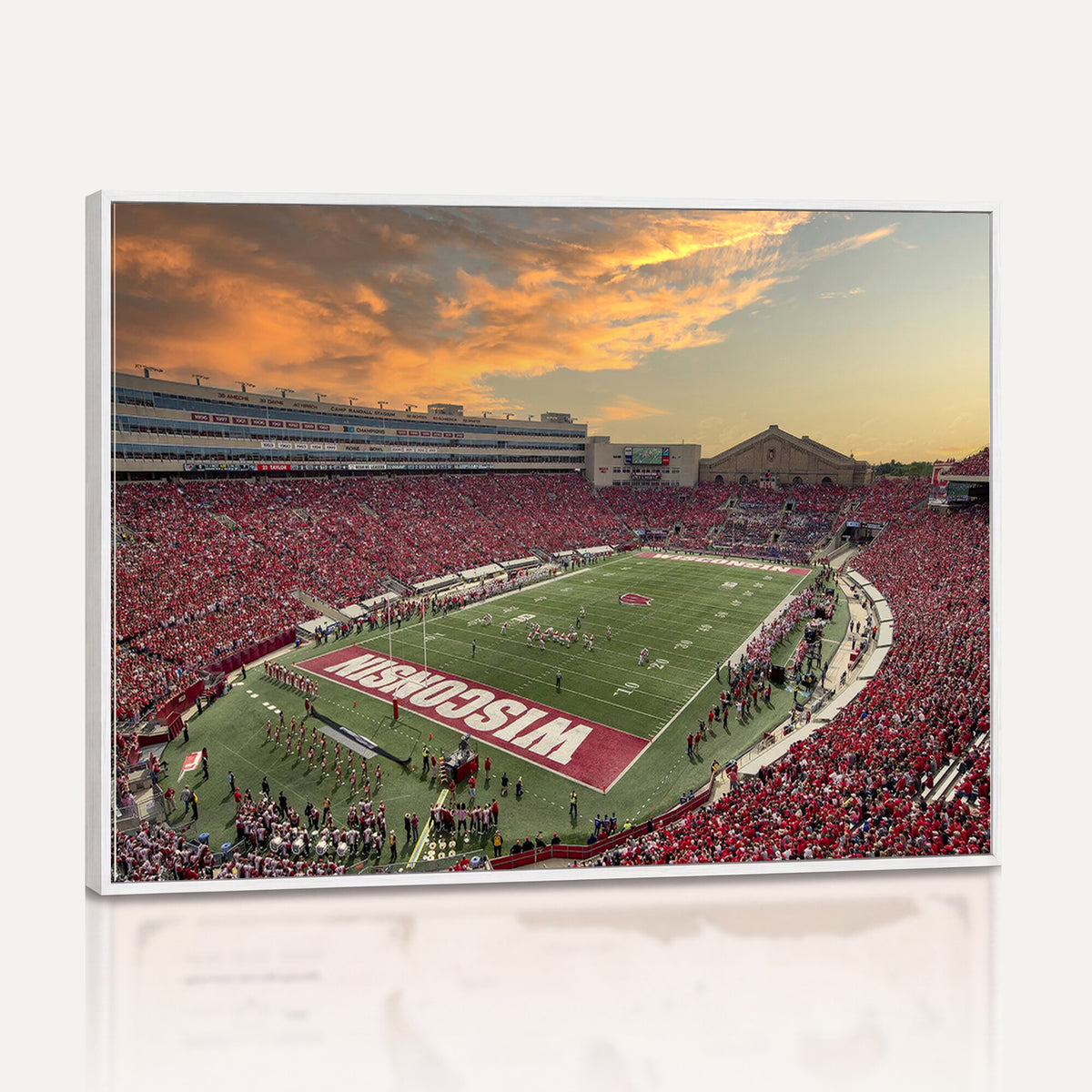 41472-MGV-CV-36X24 - Camp Randall Stadium Wisconsin Badgers Large Wall Art Canvas Print | College Football Stadium Wall