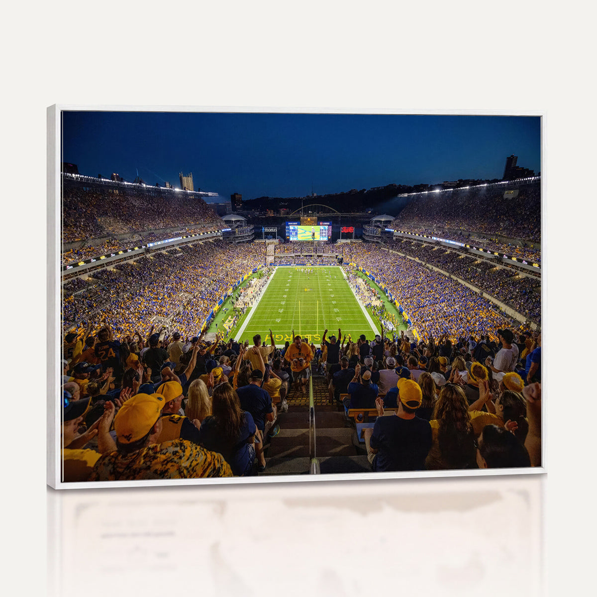 62297-MGV-CV-36X24 - Pittsburgh Panthers Football Team Print - Pittsburgh Acrisure Stadium Wall Art Canvas Print
