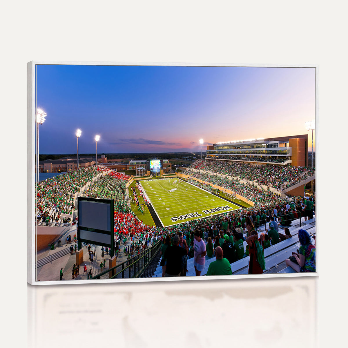 25916-MGV-CV-36X24 - University of North Texas Mean Green Football Team Print - Denton DATCU Stadium Canvas Print Wall