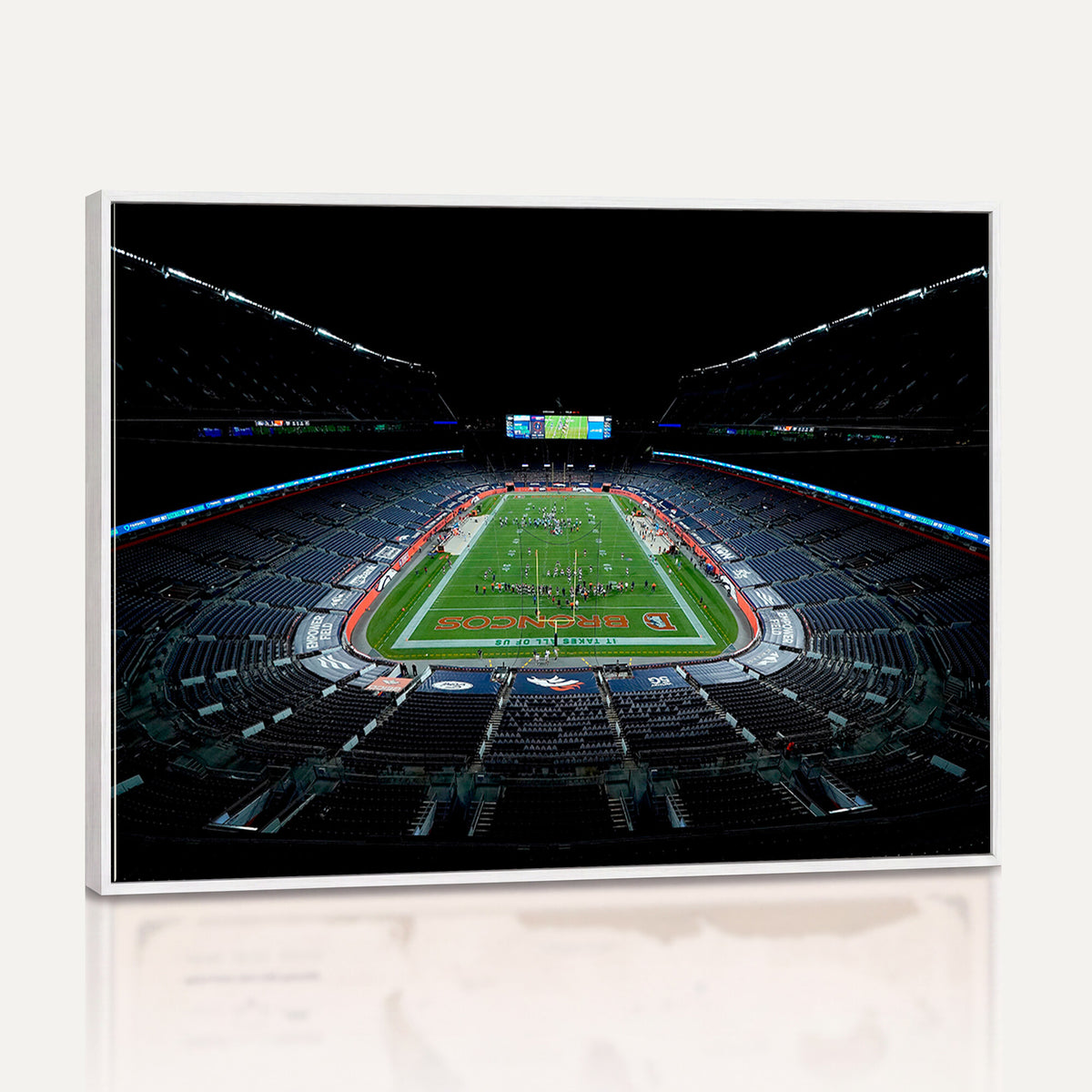 14797-MGV-CV-36X24 - Denver Broncos Football Team Print Canvas- Denver Empower Field at Mile High Stadium Wall Art Canvas