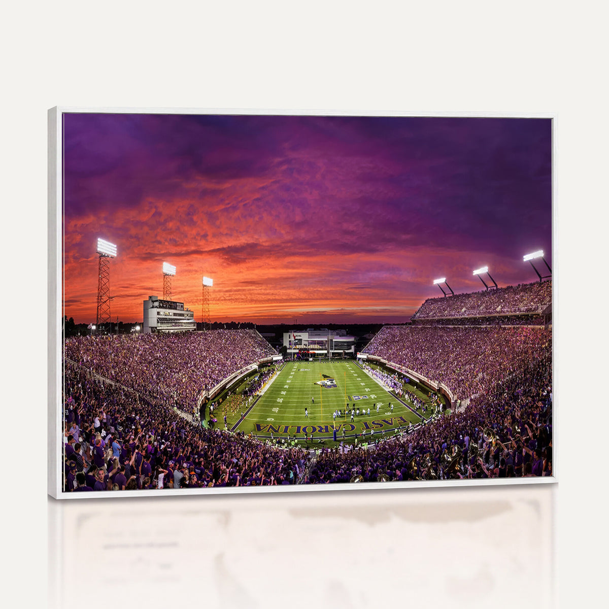 88575-MGV-CV-36X24 - East Carolina University Pirates Football Print Canvas- Greenville Dowdy-Ficklen Stadium Wall Art