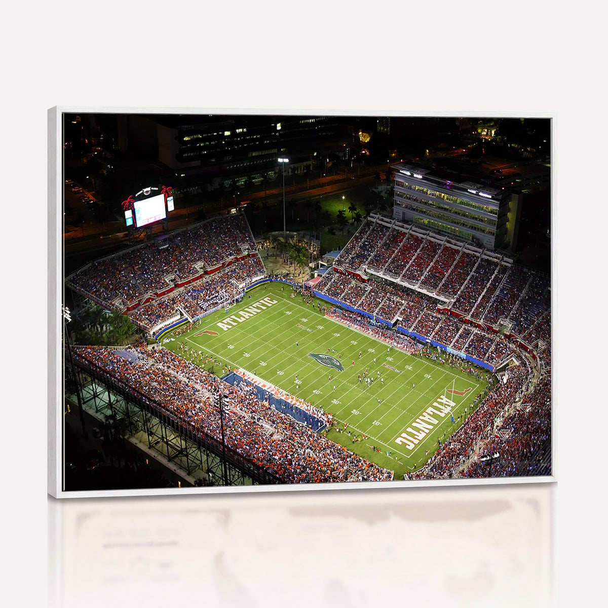 12682-MGV-CV-36X24 - Florida Atlantic University Owls Canvas Print, Football Team Print - Boca Raton FAU Stadium Wall Art