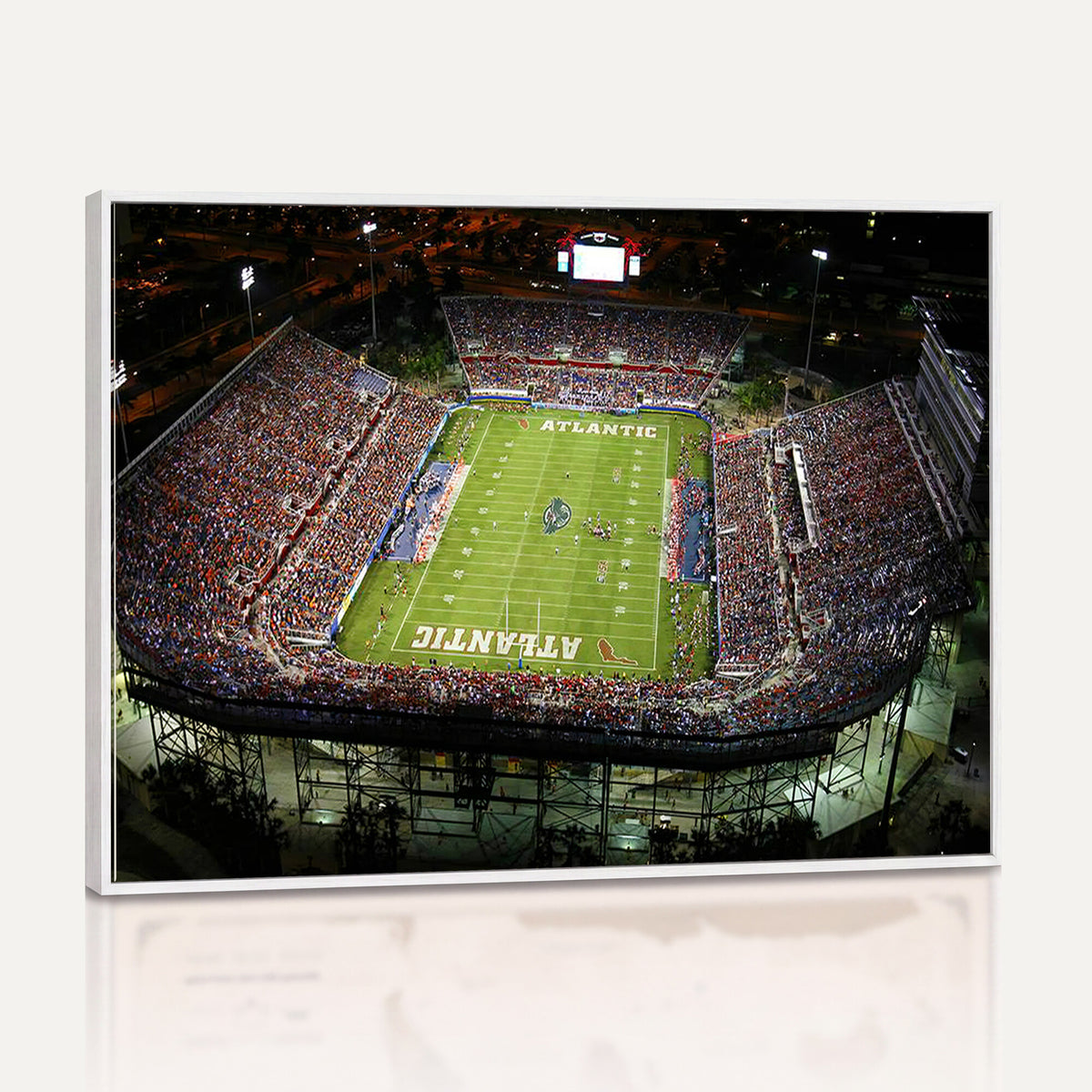 72354-MGV-CV-36X24 - Florida Atlantic University Owls Football Team Print - Boca Raton FAU Stadium Wall Art Canvas Print