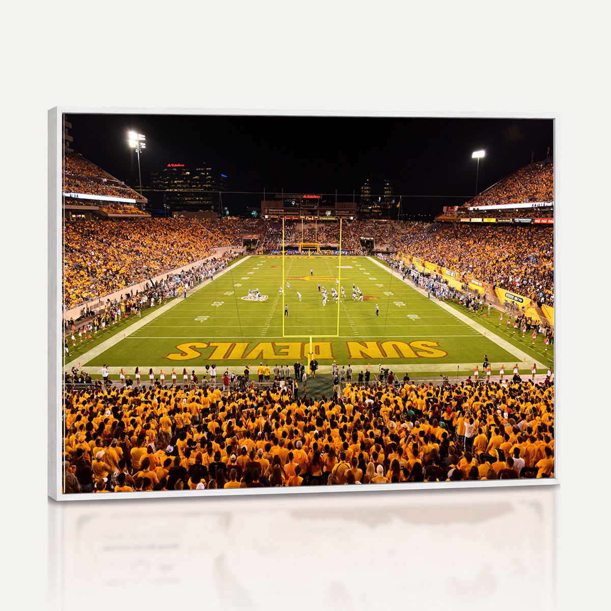 21588-MGV-CV-36X24 - ASU Sun Devils Football Team Print - Phoenix Mountain America Stadium Wall Art Canvas Print