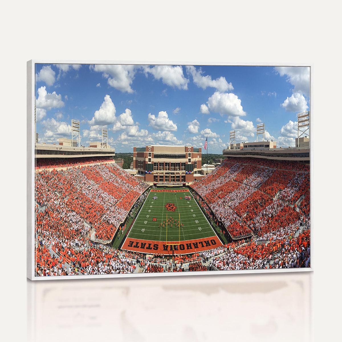 65192-MGV-CV-36X24 - Oklahoma State Cowboys Football Team Print - Stillwater Boone Pickens Stadium Wall Art Canvas Print