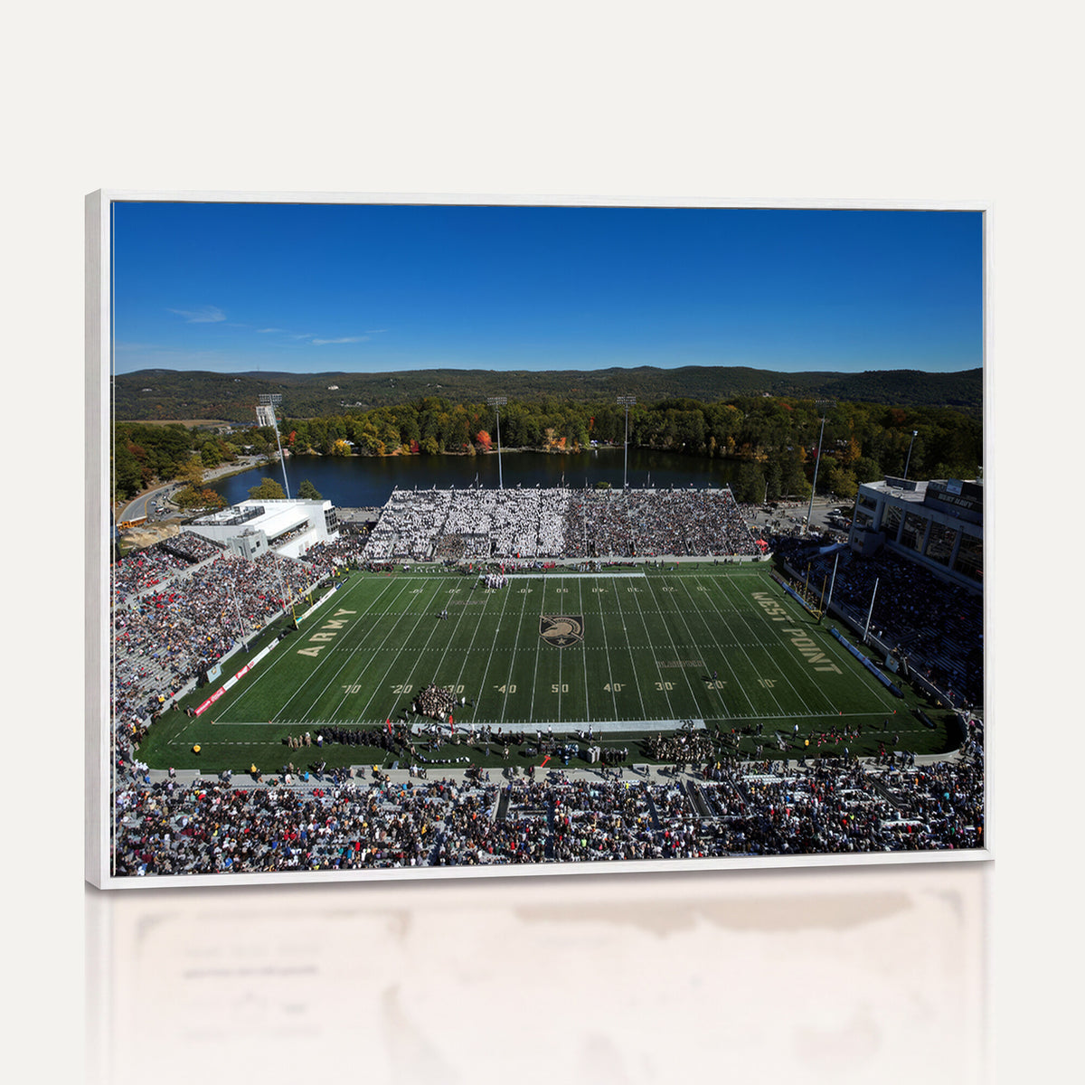 52056-MGV-CV-36X24 - Army Black Knights Football Team Print - West Point Michie Stadium Wall Art Canvas Print