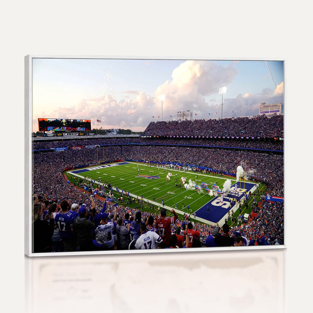 64066-MGV-CV-36X24 - Buffalo Bills Football Team Print - Buffalo Highmark Stadium Wall Art Canvas Print