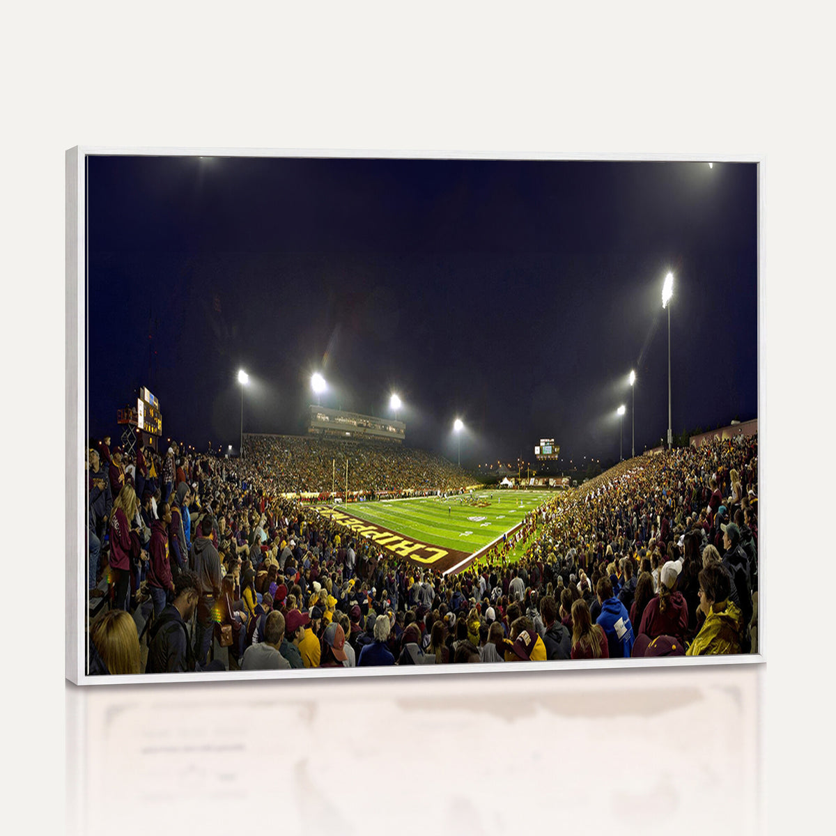 45619-MGV-CV-36X24 - Central Michigan University Chippewas Canvas Wall Art, Football Team Print - Mount Pleasant