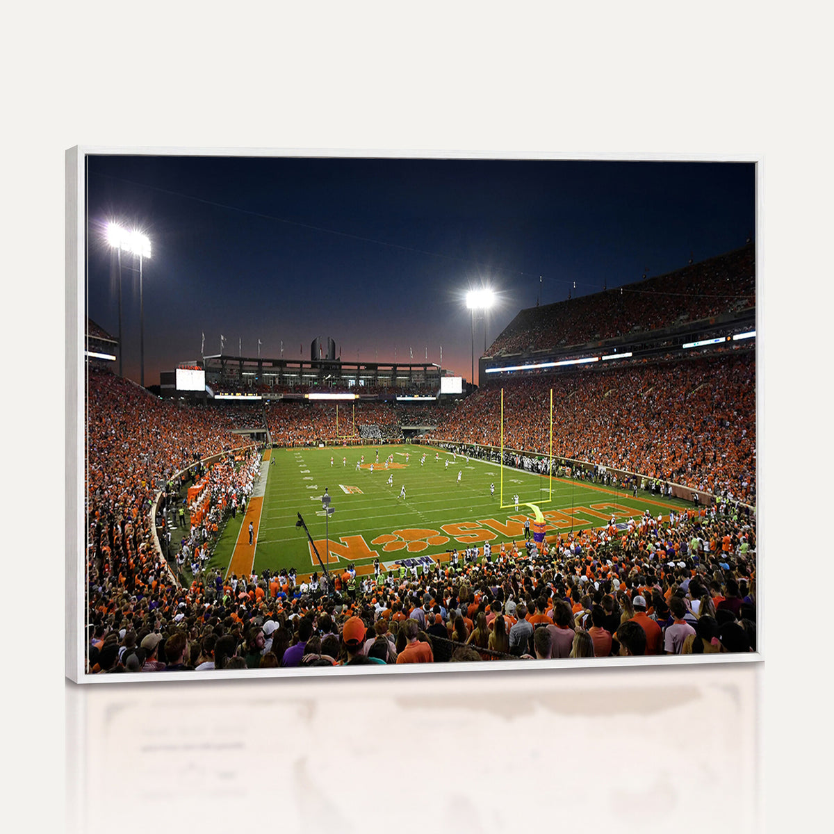 32340-MGV-CV-36X24 - Clemson University Tigers Art Print, Football Team Print