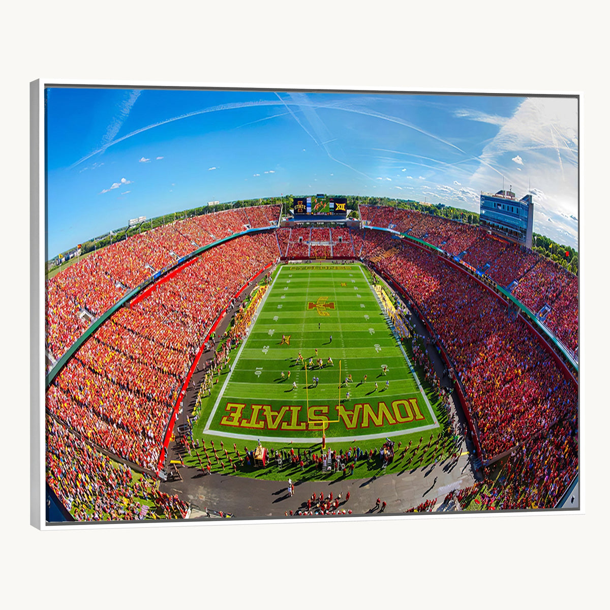 36706-MGV-CV-24X16 - Iowa State University Cyclones Football Team Print, Ames, Framed and Ready to Hang