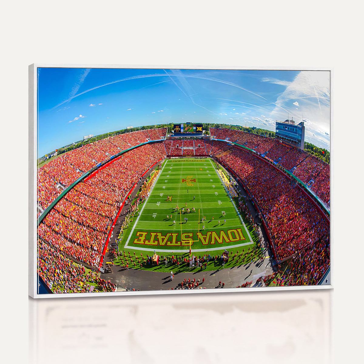 36706-PAN-FL-20X10 - Iowa State University Cyclones Football Team Print - Ames Jack Trice Stadium Art Canvas Print