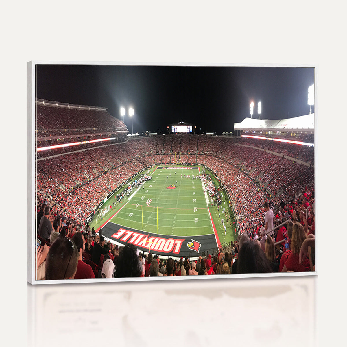 51251-PAN-FL-20X10 - University of Louisville Cardinals Football Team Print - Louisville Cardinal Stadium Wall Art Canvas