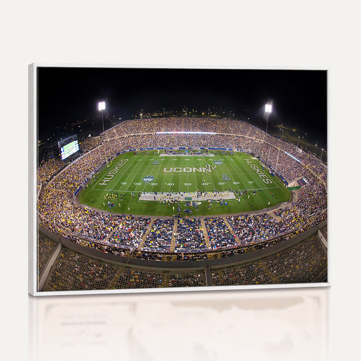 52855-MGV-CV-36X24 - The University of Connecticut UCONN Huskies Football Team Print, East Hartford