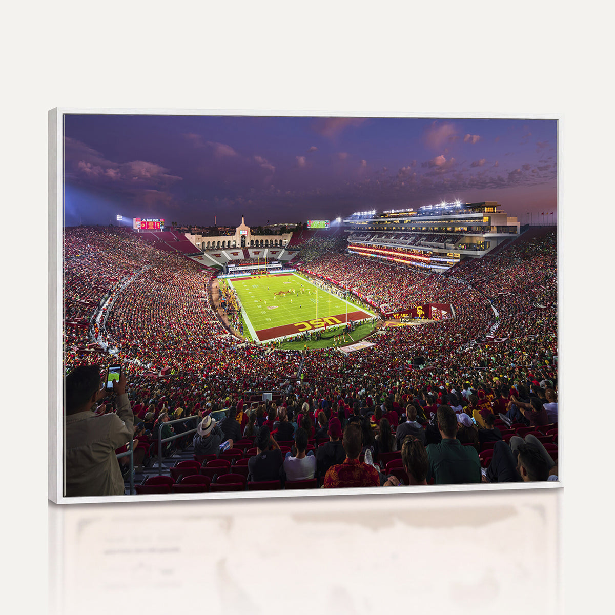 73373-MGV-CV-36X24 - The University of Southern California USC Trojans Football Team Print, Extra Large Game Room Wall Decor