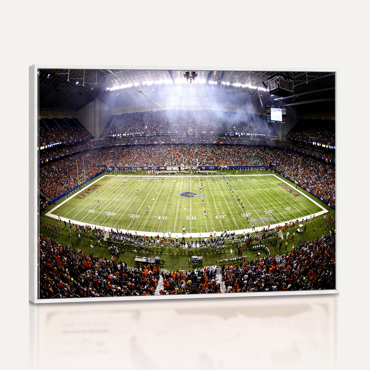 46972-MGV-CV-36X24 - The University of Texas at San Antonio Roadrunners Football Team Print, Framed and Ready to Hang