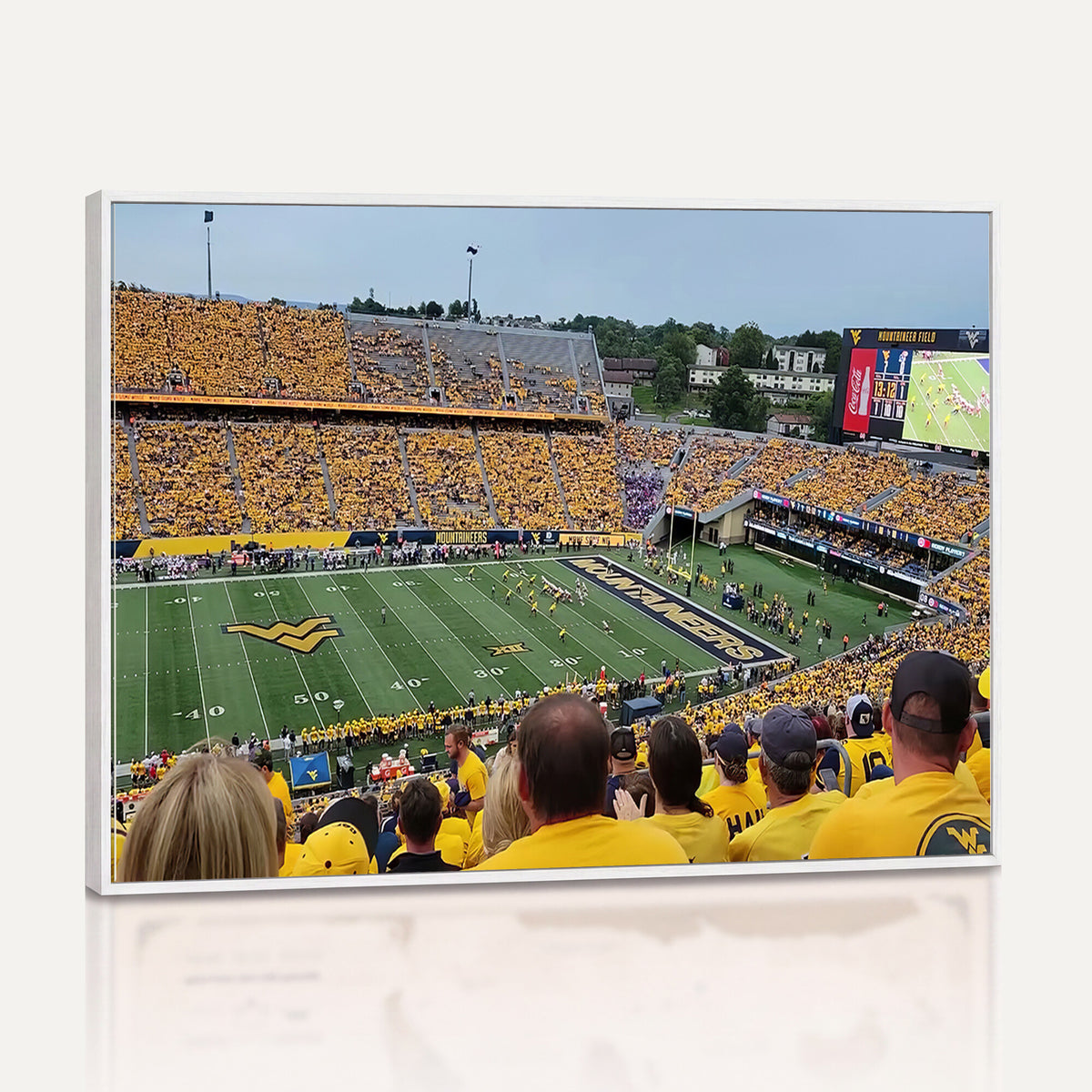 18056-MGV-CV-36X24 - Puskar Stadium Canvas Print Wall Art, Morgantown Print