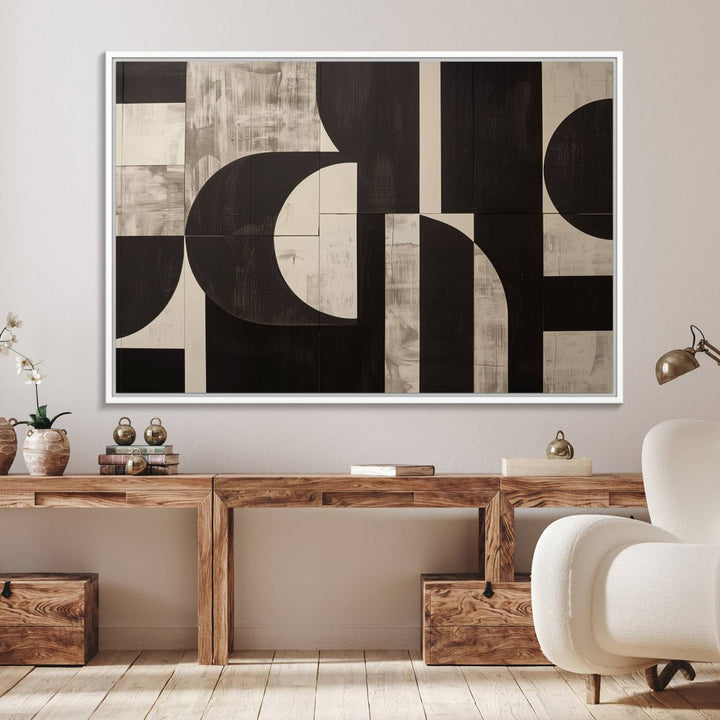 Abstract Brown Wabi Sabi Wall Art Print Set.