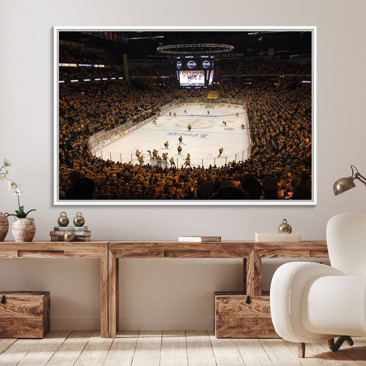 Nashville Predators Wall Art Canvas Print.