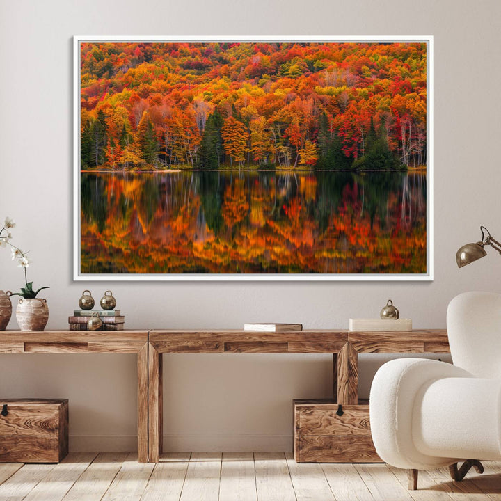 Fall Foliage Wall Art featuring autumn reflections.