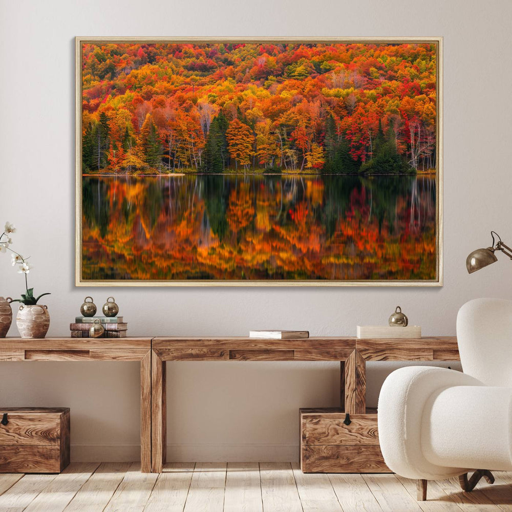 Fall Foliage Wall Art featuring autumn reflections.