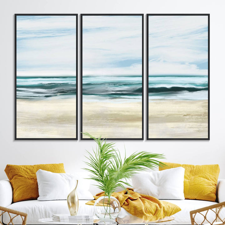 Ocean Abstract Wall Art Canvas Print.