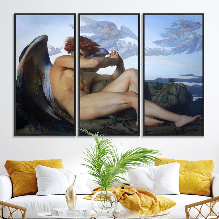 Fallen Angel Wall Art Canvas Print displayed above.