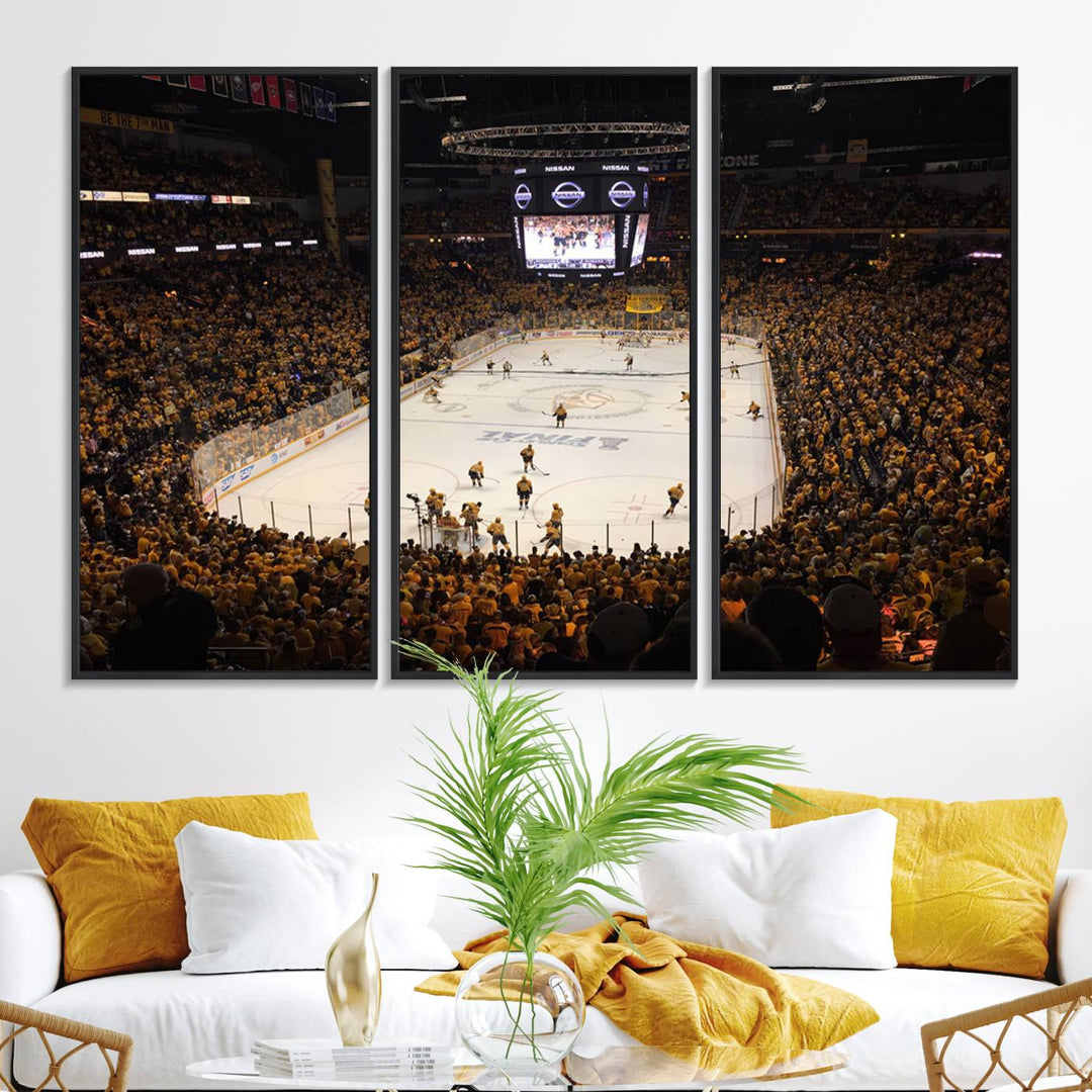 Nashville Predators Wall Art Canvas Print.