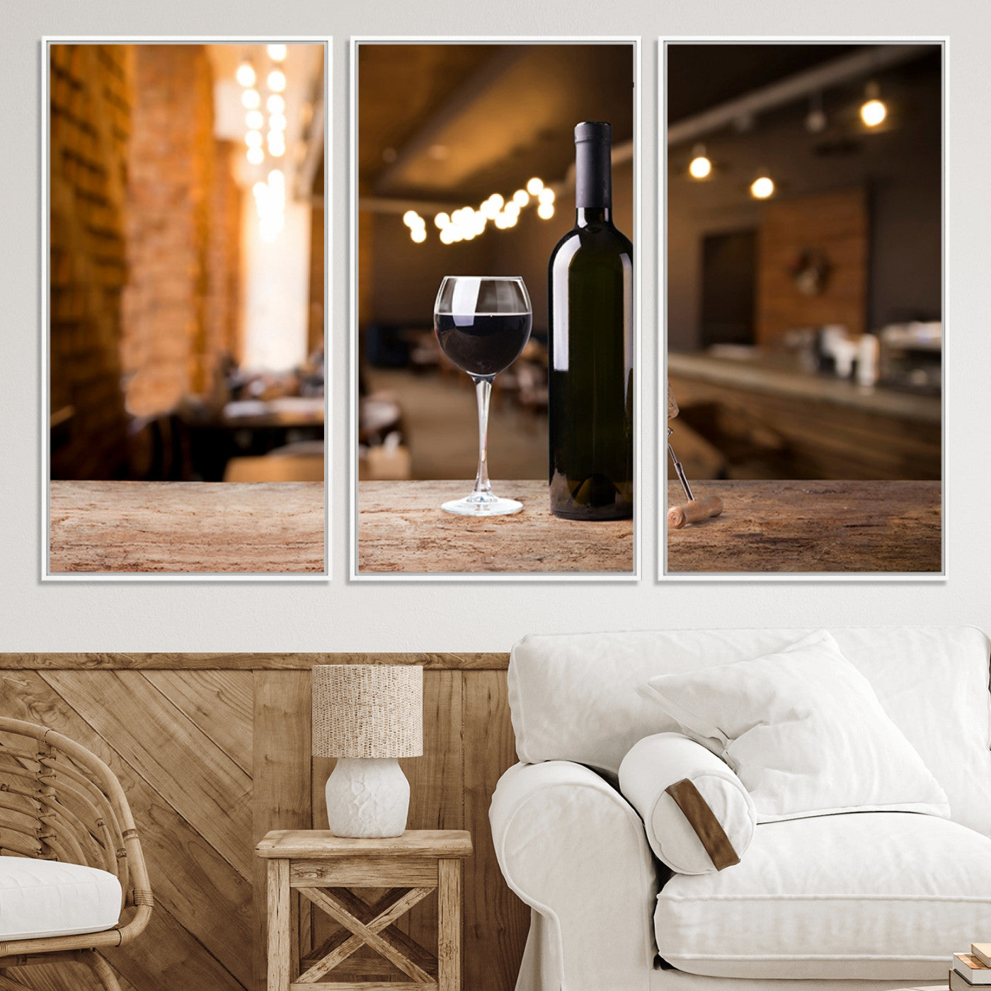 85278-MGV-CV-36X24-Wine and Bottle Wall Art Canvas Print